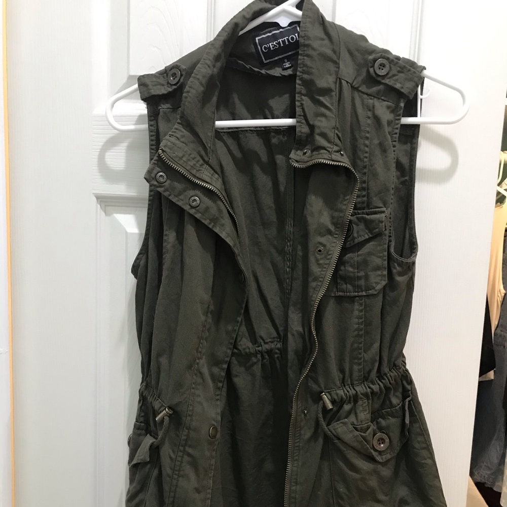 Old Navy Military Green Vest small